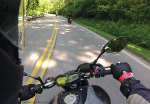 MotoADVR Yamaha FZ-07 back roads