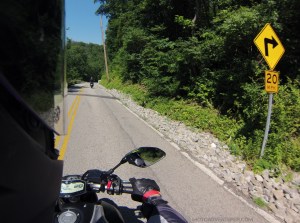 MotoADVR Yamaha FZ-07 hard right