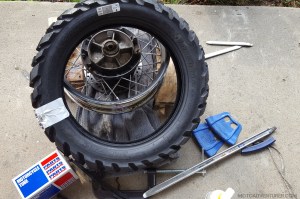 Karoo 3 New Tire Triumph Scrambler MotoADVR