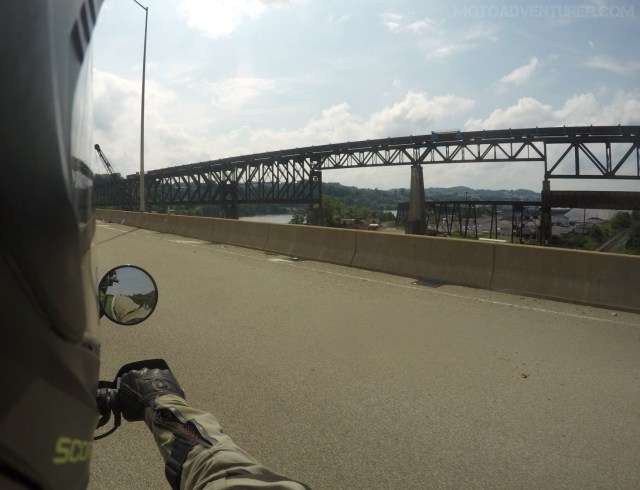 Greater Pittsburgh train bridge MotoADVR
