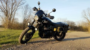Avon Trekrider Triumph Scrambler Sunset MotoADVR