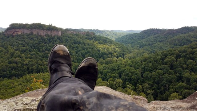 Chimney Top Rock end of day MotoADVR